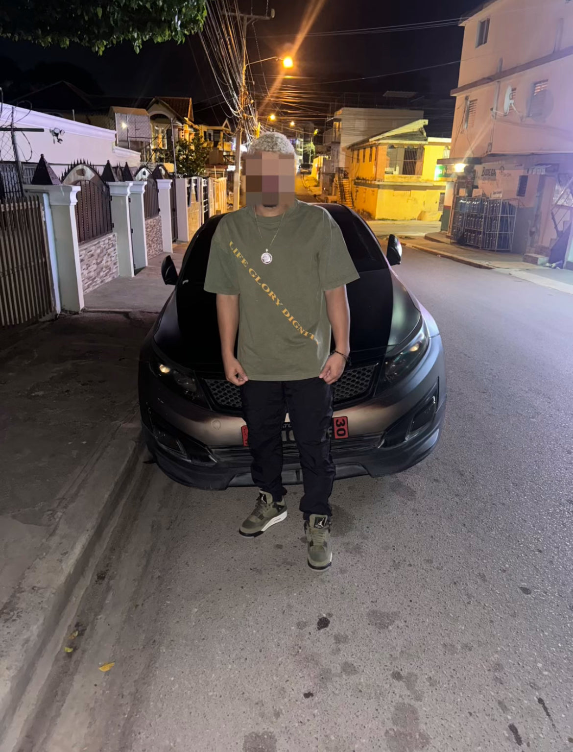 Heavyweight Oversize Acid Wash Tee "THE WORLD IS MINE" - 300 GSM