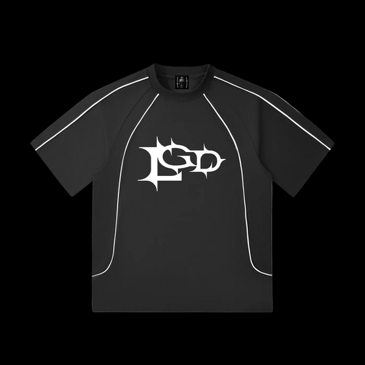 Contrast Stitch Raglan "PASSION" T-Shirt