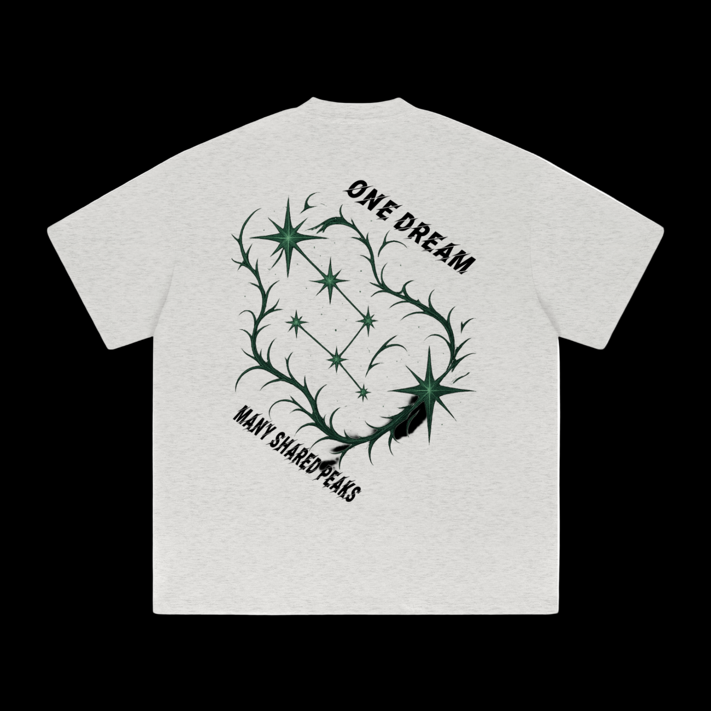 Heavyweight Drop Shoulder "ONE DREAM, MANY SHARED PEAKS" T-Shirt