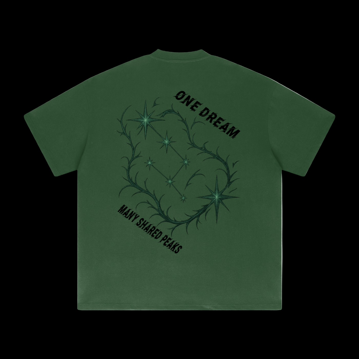 Heavyweight Drop Shoulder "ONE DREAM, MANY SHARED PEAKS" T-Shirt